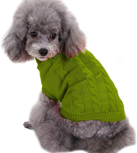 Small Dog Sweaters Knitted Pet Cat Sweater Warm Dog Sweatshirt Dog Winter Clothes Kitten Puppy Sweater